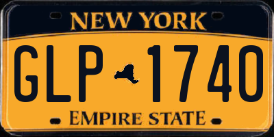 NY license plate GLP1740