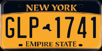 NY license plate GLP1741