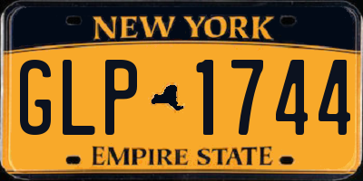 NY license plate GLP1744