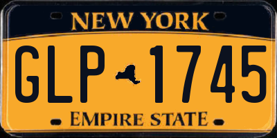 NY license plate GLP1745