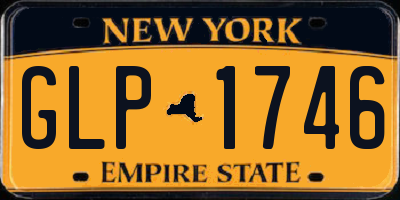 NY license plate GLP1746