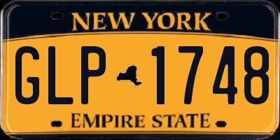 NY license plate GLP1748