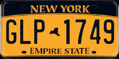 NY license plate GLP1749