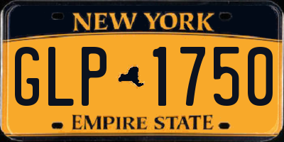 NY license plate GLP1750