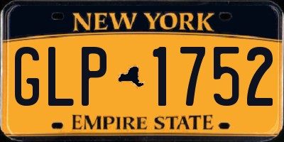 NY license plate GLP1752
