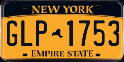 NY license plate GLP1753