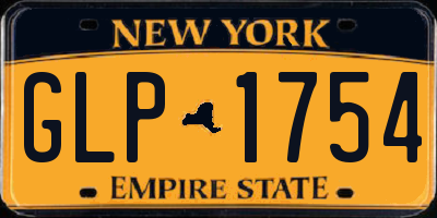 NY license plate GLP1754