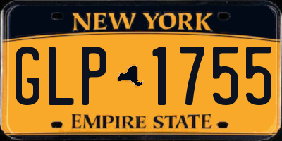 NY license plate GLP1755