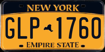 NY license plate GLP1760