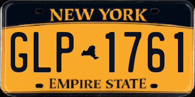NY license plate GLP1761