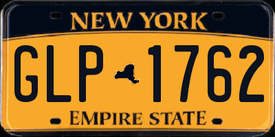 NY license plate GLP1762