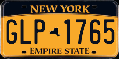 NY license plate GLP1765