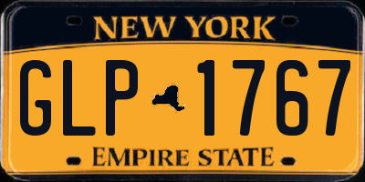 NY license plate GLP1767