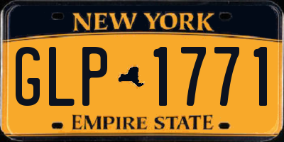 NY license plate GLP1771