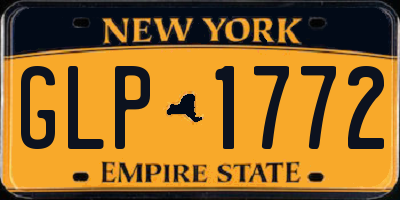 NY license plate GLP1772