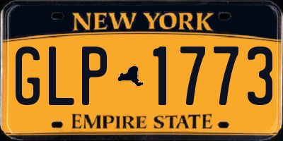 NY license plate GLP1773