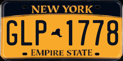 NY license plate GLP1778