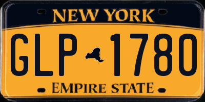 NY license plate GLP1780