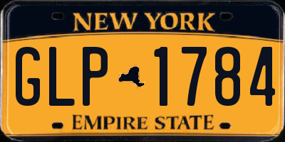 NY license plate GLP1784