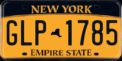 NY license plate GLP1785