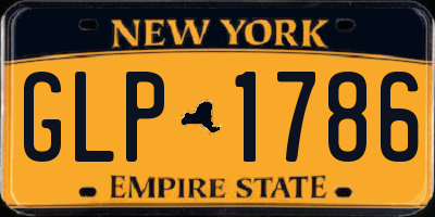 NY license plate GLP1786