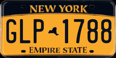 NY license plate GLP1788