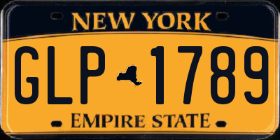 NY license plate GLP1789