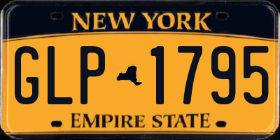 NY license plate GLP1795