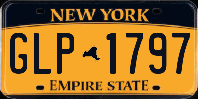 NY license plate GLP1797