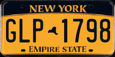 NY license plate GLP1798