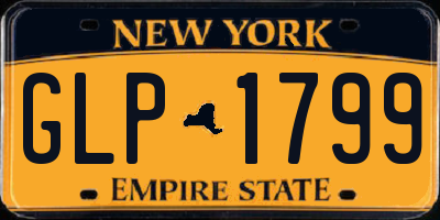 NY license plate GLP1799