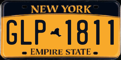NY license plate GLP1811