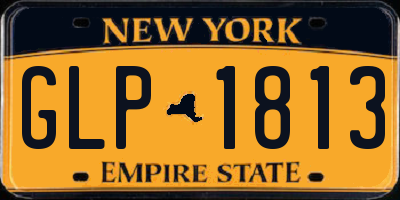 NY license plate GLP1813