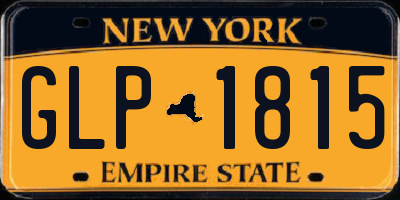 NY license plate GLP1815