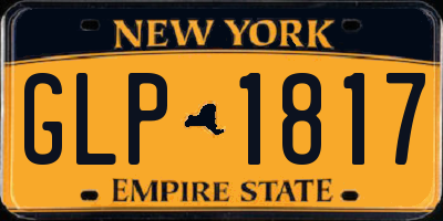 NY license plate GLP1817
