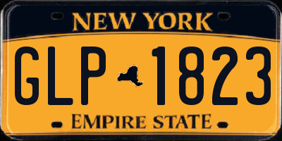 NY license plate GLP1823