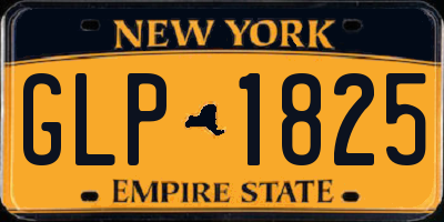 NY license plate GLP1825