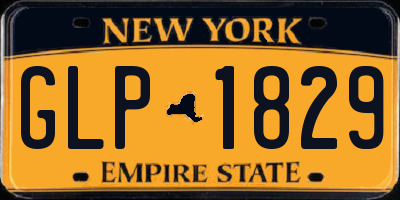 NY license plate GLP1829