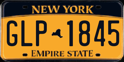 NY license plate GLP1845