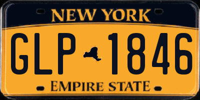 NY license plate GLP1846