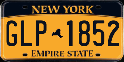 NY license plate GLP1852