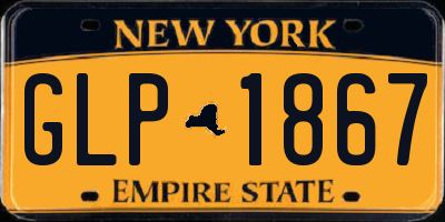 NY license plate GLP1867