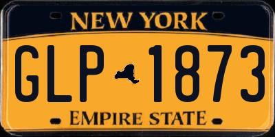 NY license plate GLP1873