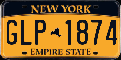 NY license plate GLP1874