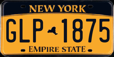 NY license plate GLP1875