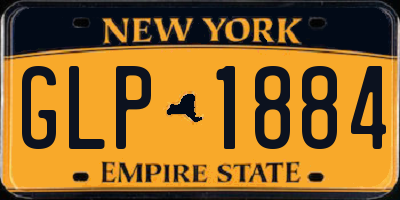 NY license plate GLP1884