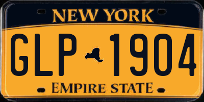 NY license plate GLP1904