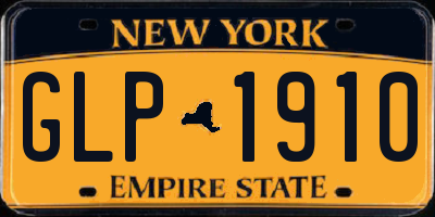 NY license plate GLP1910