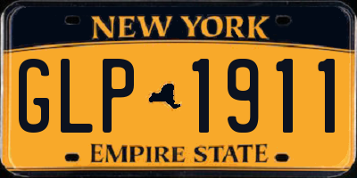 NY license plate GLP1911