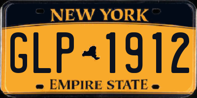 NY license plate GLP1912